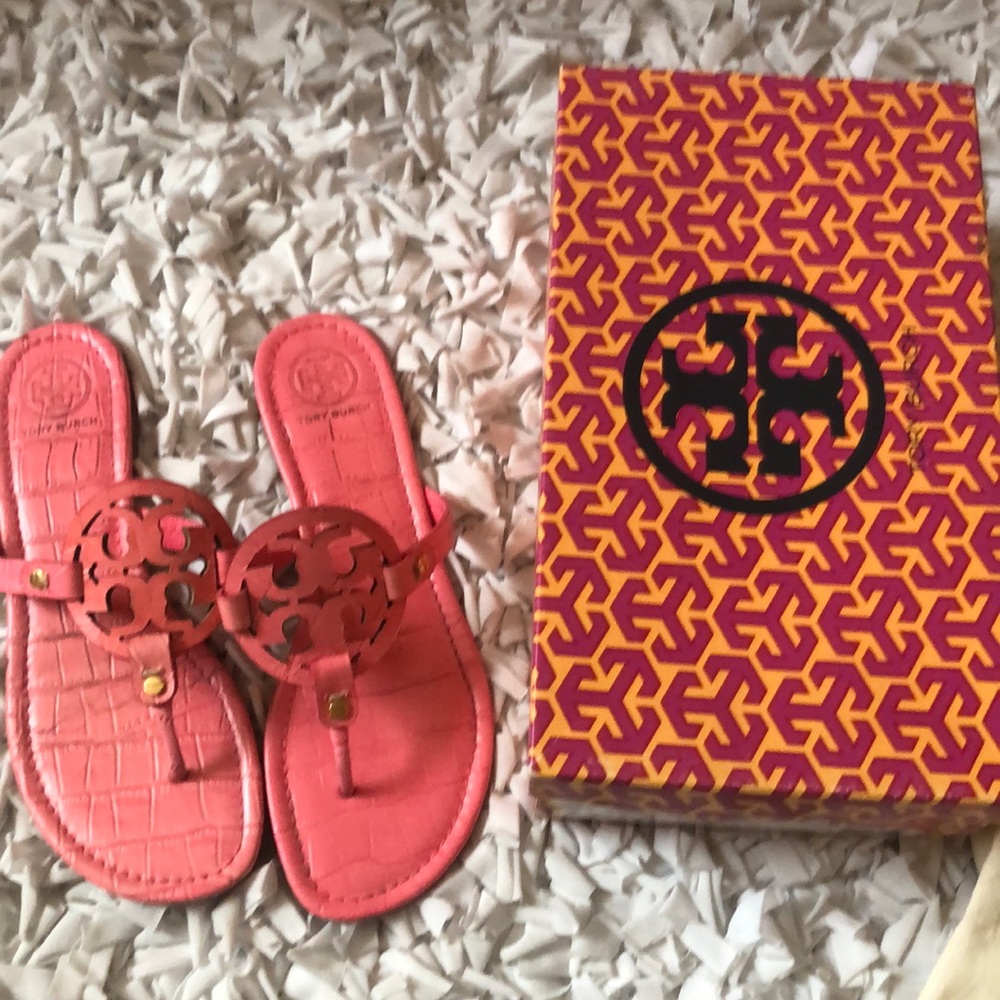 Tory Burch Strapless Sandals.